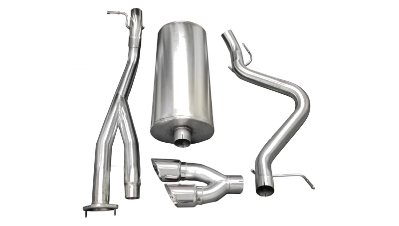 Chevrolet Silverado Performance Exhaust - Single Side Exit - CORSA Performance - Cat-Back Sport with Twin 4.0in. Polished Pro-Series Tips - Polished - `03-`07
